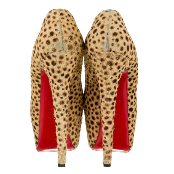 CHRISTIAN LOUBOUTIN Ponyhair Animal Print Pumps Size: 7.5 | US7.5, IT37.5 - Picture 4 of 5